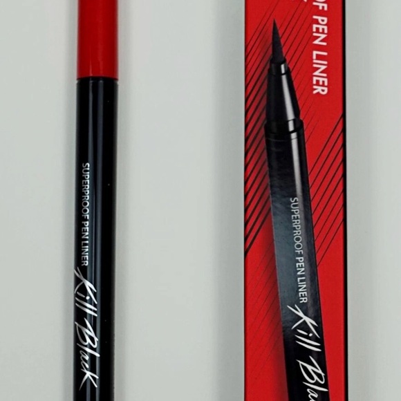 CLIO Superproof Pen Eye Liner Kill Black Liquid Eyeliner Felt Makeup K Beauty - Picture 4 of 4